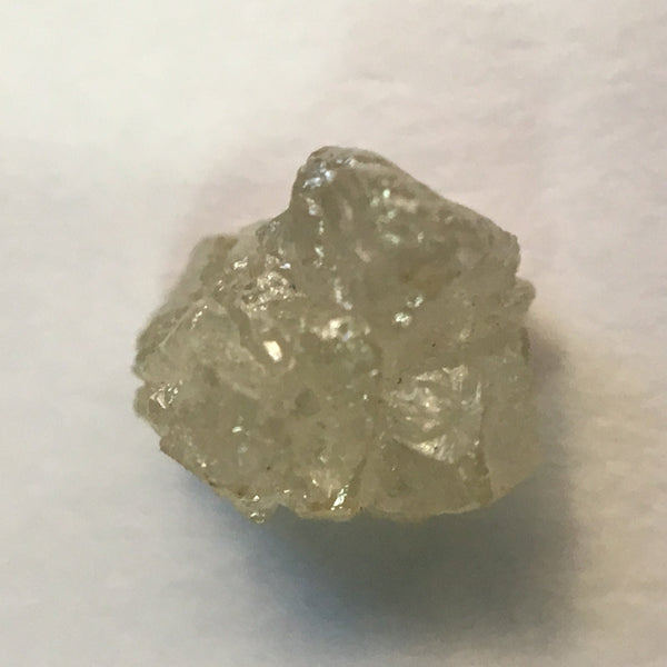 0.79 Ct Natural Raw Rough Uncut Loose Diamond Grey Color, 5.45 mm x 5.25 mm Raw Diamond Crystal Earth Mined Origin South Africa SJ24/12