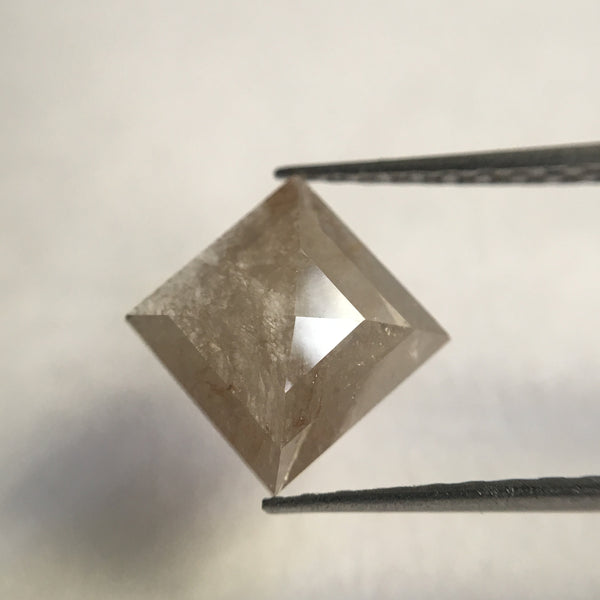 1.46 Ct Natural Loose Diamond Square Shape Lite Gray Color Rose cut 10.80 mm x 10.50 mm x 2.40 mm perfect rings SJ28/16