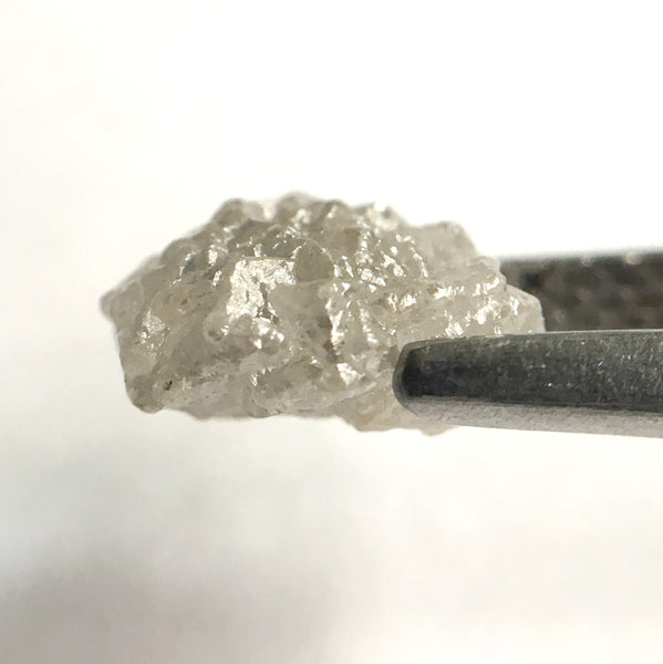 1.59 Ct Natural Uncut Raw Rough Loose Diamond Grey Color 8.00 mm x 6.65 mm, Diamond Crystal Earth Mined Origin South Africa SJ24/21