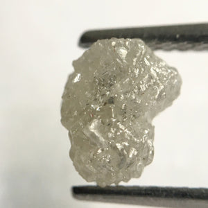1.53 Ct Natural Uncut Raw Rough Loose Diamond Grey Color 7.50 mm x 5.90 mm, Shining Diamond Crystal Earth Mined Origin South Africa SJ24/31