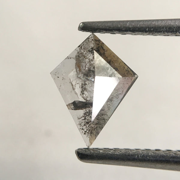 0.56 Ct Natural Loose Diamond 9.00 mm X 6.90 mm x 1.80 mm Fancy Grey Black Color Kite shape natural diamond quality use for Jewelry SJ30/06