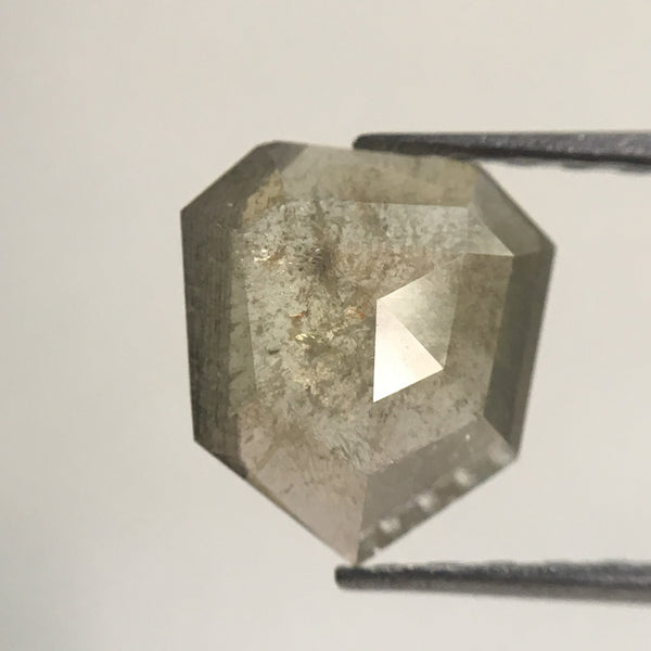 0.76 Ct Shield Shape Light Gray Color Natural Loose Diamond, 7.76 mm x 7.09 mm x 1.73 mm Geometry shape Natural Loose Diamond AJ11/01