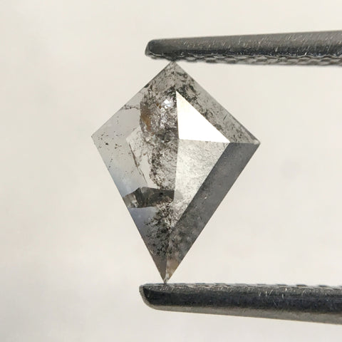 0.56 Ct Natural Loose Diamond 9.00 mm X 6.90 mm x 1.80 mm Fancy Grey Black Color Kite shape natural diamond quality use for Jewelry SJ30/06