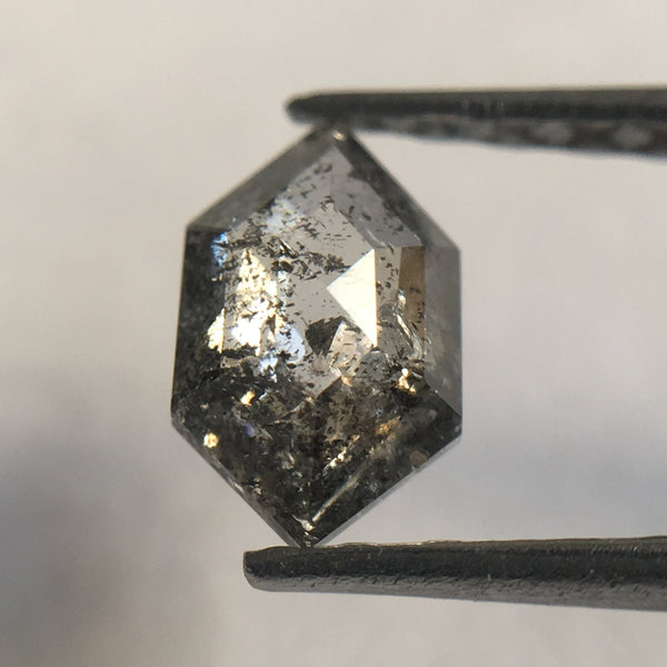 0.33 Ct Hexagon shape 6.39 mm X 3.95 mm X 1.80 mm natural loose diamond/Fancy Grey Color Hexagon Cut loose diamond SJ33/28