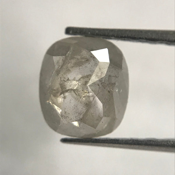 0.75 Ct Natural loose diamond 6.10 mm X 5.00 mm x 2.60 mm Oval Shape Salt and pepper, Grey Oval Cut Rose Cut Natural Diamond SJ31/10
