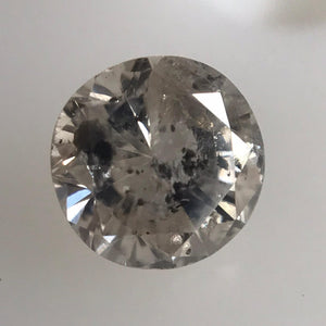 0.40 Ct 4.70 mm X 3.10 mm Natural Fancy Gray Diamond Round Gray Color Loose Diamonds, Natural Diamond Loose Brilliant Cut Diamond SJ34/06