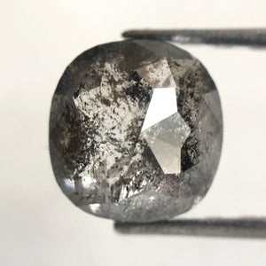 0.90 Ct Natural Oval Shape Light Grey Transparent Rose cut Diamond 5.60 mm x 5.41 mm x 2.92 mm Size Rustic Natural Loose Diamond SJ32/04