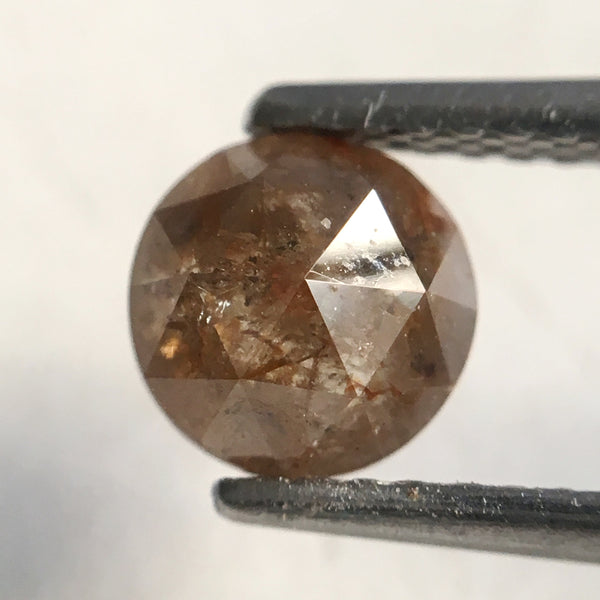 1.13 Ct Rose Cut Round Shape Fancy Brown 6.10 mm X 3.75 mm Natural Loose Diamond, Round Rose cut natural loose diamond SJ33/06