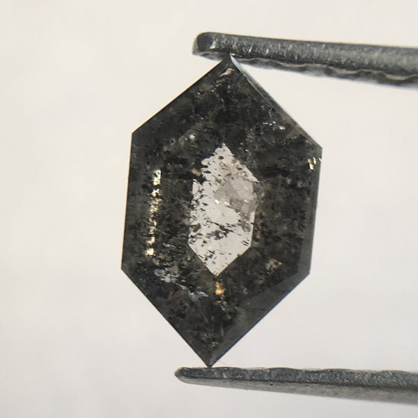 0.33 Ct Hexagon shape 6.39 mm X 3.95 mm X 1.80 mm natural loose diamond/Fancy Grey Color Hexagon Cut loose diamond SJ33/28