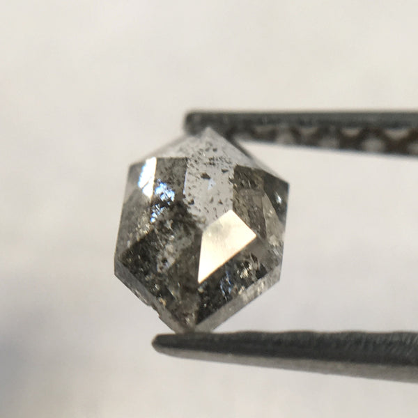 0.36 Ct Hexagon shape 6.30 mm X 3.90 mm X 1.99 mm natural loose diamond/Fancy Grey Color Hexagon Cut loose diamond SJ33/30