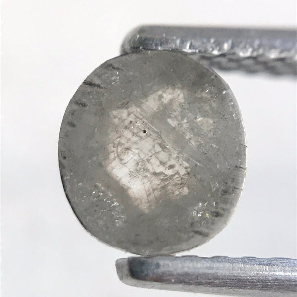 0.52 Ct Oval Cut Fancy Gray Color Natural Loose Diamond, 5.70 mm X 5.20 mm X 2.10 mm Grey Oval Shape Rose Cut Natural Loose Diamond SJ36/29