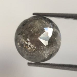 1.05 Ct Rose Cut Round Shape Grey Color Natural Loose Diamond 5.70 mm X 3.49 mm Clarity, Round Rose cut natural loose diamond SJ06/73