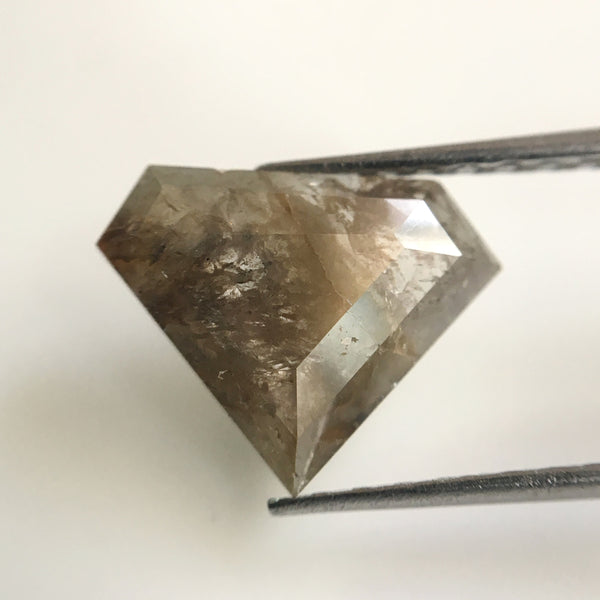 1.52 Ct Fancy Color Natural Loose Diamond, 8.90 mm x 11.20 mm Rustic Loose Diamond, Grey color Antique Shape Natural Loose Diamond SJ17/03