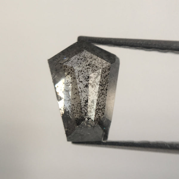 0.90 Ct Geometry Shape Natural loose Diamond 7.40 mm X 5.40 mm, Fancy Grey Polished Diamond best for engagement & wedding ring SJ20/29