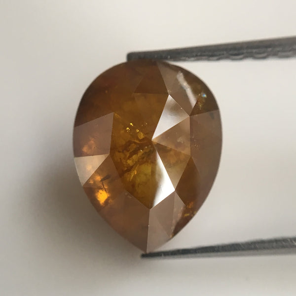 Genuine 2.06 Ct Pear Cut Natural Loose Diamonds Fancy Color Diamond, 9.10 mm x 7.10 mm x 4.10 mm Pear Cut Natural Diamond SJ26/02