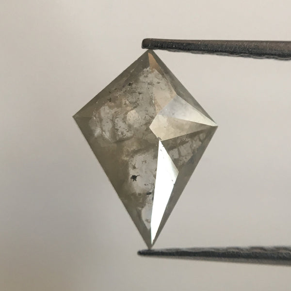 0.66 Ct Natural Grayish White Color Kite shape Loose Diamond, 9.01 mm X 6.44 mm X 1.87 mm Excellent Natural Diamond quality AJ01/10