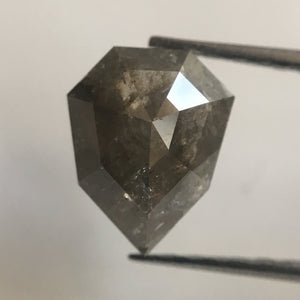 1.31 Carat Fancy Grey Color Geometric shape Natural Diamond, 7.91 mm X 6.42 mm X 3.32 mm Fancy Shape Natural Loose Diamond AJ01/13