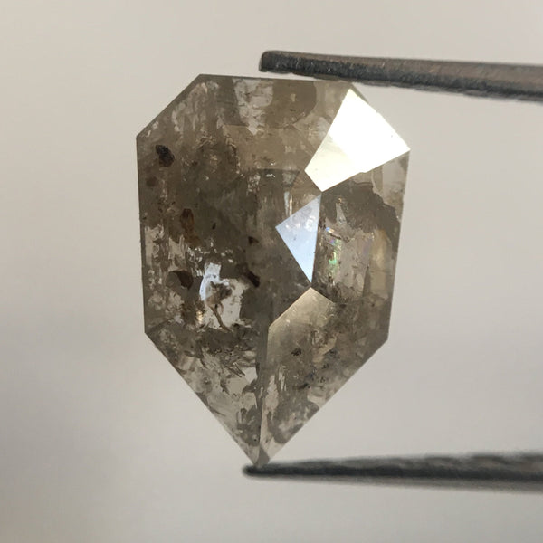 1.10 Ct Genuine Fancy Grey Color Geometric shape Natural Diamond, 8.34 mm X 5.83 mm X 2.42 mm Natural Loose Diamond AJ01/20