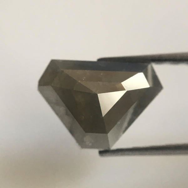 1.13 Dark Gray Color Geometric shape Natural Loose Diamond, 5.94 mm X 8.43 mm X 2.76 mm Natural Loose Diamond Use for Jewelry making AJ02/15