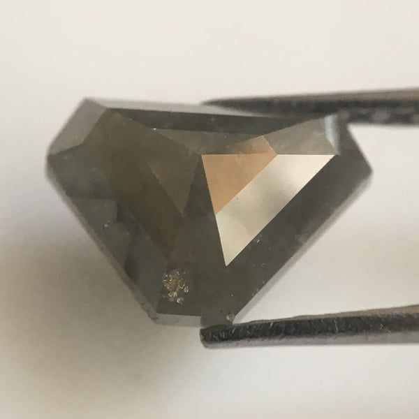 1.13 Dark Gray Color Geometric shape Natural Loose Diamond, 5.94 mm X 8.43 mm X 2.76 mm Natural Loose Diamond Use for Jewelry making AJ02/15
