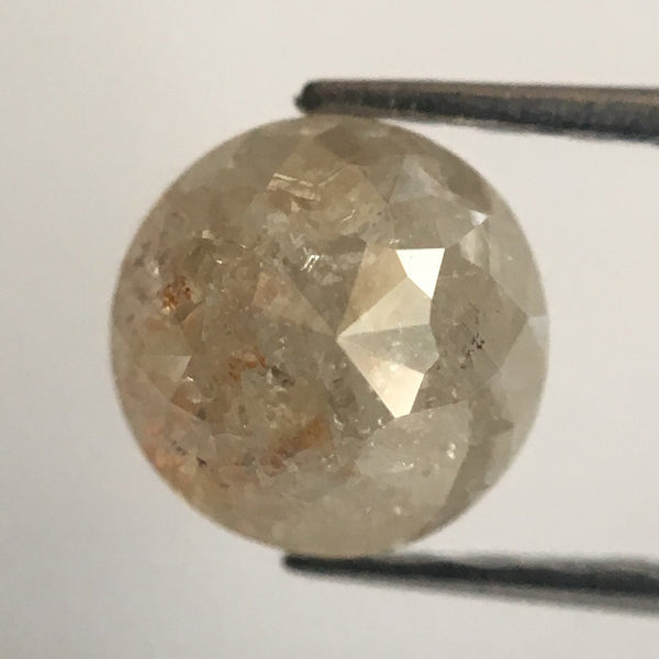 0.95 Ct Brownish Grey Round Shape Rose cut Loose Natural Diamonds, 5.43 mm X 3.54 mm Rose cut Round Shape Natural Loose Diamond AJ05/11