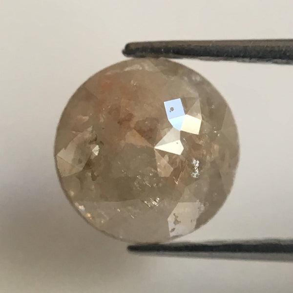 Genuine 0.88 Ct Brownish Grey Round Shape Rose cut Loose Natural Diamonds, 5.52 mm X 3.35 mm Rose cut Natural Loose Diamond AJ05/12