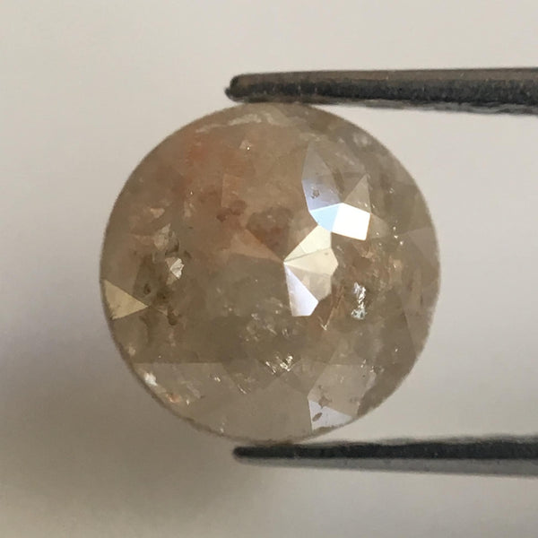 Genuine 0.88 Ct Brownish Grey Round Shape Rose cut Loose Natural Diamonds, 5.52 mm X 3.35 mm Rose cut Natural Loose Diamond AJ05/12