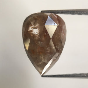1.53 Ct Fancy Pear Shape Rose Cut Natural Loose Diamond, 10.15 mm X 7.16 mm X 2.50 mm Brown Rose Cut Pear Natural Loose Diamond AJ07/11