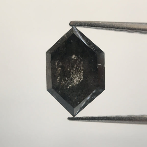 0.81 Ct Gray Color Natural Hexagon Shape loose Diamond, 7.67 mm X 5.00 mm X 2.63 mm Polished Diamond best for engagement rings SJ38/59