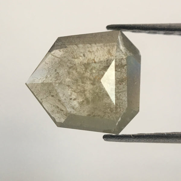 0.76 Ct Shield Shape Light Gray Color Natural Loose Diamond, 7.76 mm x 7.09 mm x 1.73 mm Geometry shape Natural Loose Diamond AJ11/01