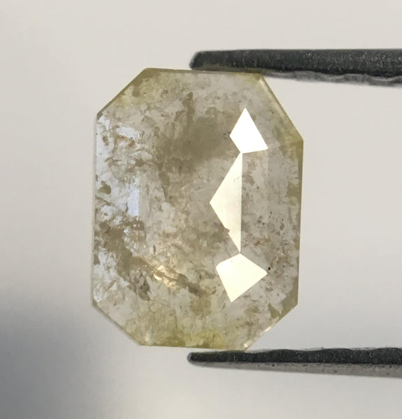 0.51 Ct Yellowish White Color Emerald Shape Natural Loose Diamond, 5.95 mm X 4.47 mm X 1.62 mm Natural Loose Diamond For Jewellery AJ12/14