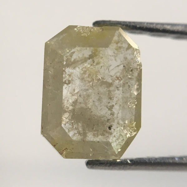 0.51 Ct Yellowish White Color Emerald Shape Natural Loose Diamond, 5.95 mm X 4.47 mm X 1.62 mm Natural Loose Diamond For Jewellery AJ12/14
