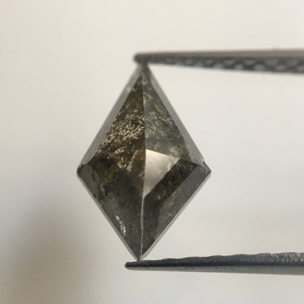 1.71 Ct Dark Grey geometric shape Natural Loose Diamond, 11.17 mm X 6.85 mm X 3.82 mm Kite Shape Natural Diamond Use For Jewelry AJ12/28