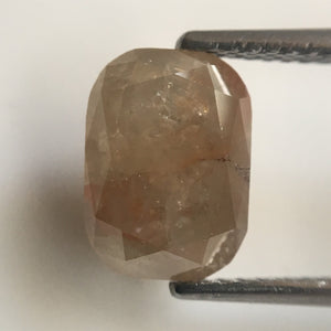 3.00 Ct Oval Cut Brownish Grey Natural Loose Diamond, 9.50 mm X 6.90 mm x 4.65 mm, Brown Oval Shape Rose Cut Natural Loose Diamond SJ26/05