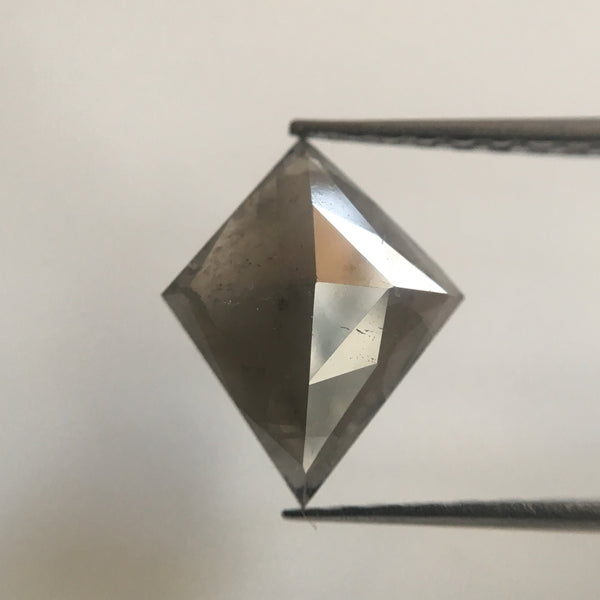1.20 Ct Natural Dark grey Color Kite shape Loose Diamond, 11.09 mm X 8.88 mm X 2.20 mm Excellent Natural Diamond quality AJ01/09