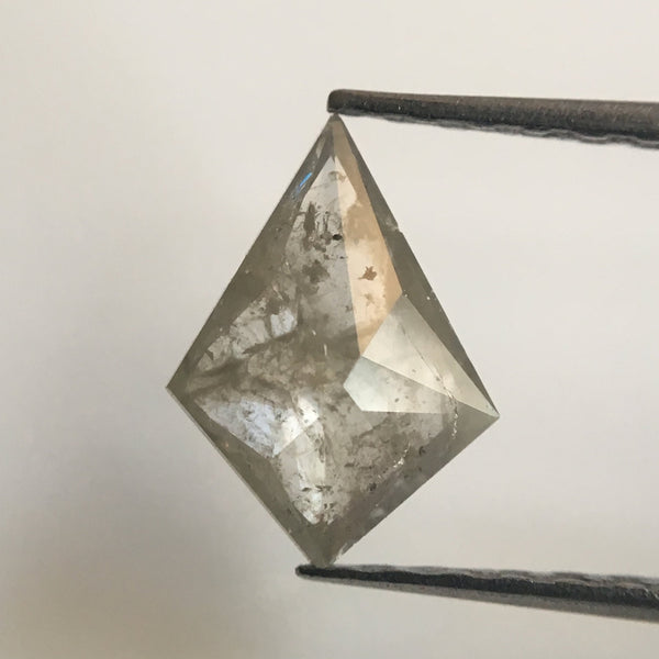 0.66 Ct Natural Grayish White Color Kite shape Loose Diamond, 9.01 mm X 6.44 mm X 1.87 mm Excellent Natural Diamond quality AJ01/10