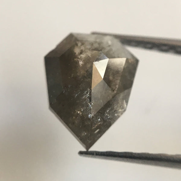1.31 Carat Fancy Grey Color Geometric shape Natural Diamond, 7.91 mm X 6.42 mm X 3.32 mm Fancy Shape Natural Loose Diamond AJ01/13