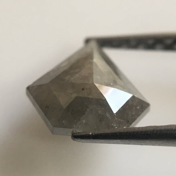 Genuine 0.65 Ct Fancy Grey Color Diamond shape Natural Diamond, 6.97 mm X 6.90 mm X 1.81 mm Natural Loose Diamond Use for Jewelry AJ02/04
