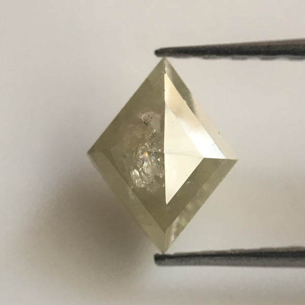 0.66 Ct Natural yellowish grey color kite shape loose diamond, 7.40 mm X 5.67 mm X 2.48 mm Excellent Natural Diamond quality AJ02/11