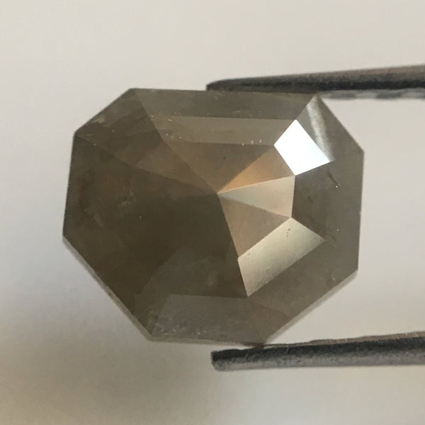1.24 Ct Dark Gray Color Geometric shape Natural Loose Diamond, 5.84 mm X 6.77 mm X 3.24 mm Natural Loose Diamond Use for Jewellery AJ02/22