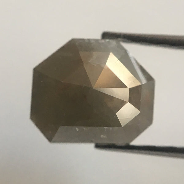 1.24 Ct Dark Gray Color Geometric shape Natural Loose Diamond, 5.84 mm X 6.77 mm X 3.24 mm Natural Loose Diamond Use for Jewellery AJ02/22