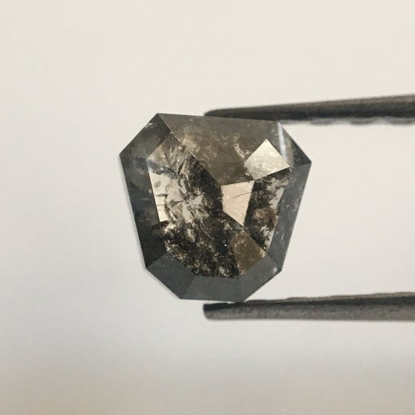 1.95 Ct 3 Pcs Natural Dark Gray Color Mix Shape Loose Diamond, Beautiful sparkling faceted Diamond perfect for Jewelry AJ03/17
