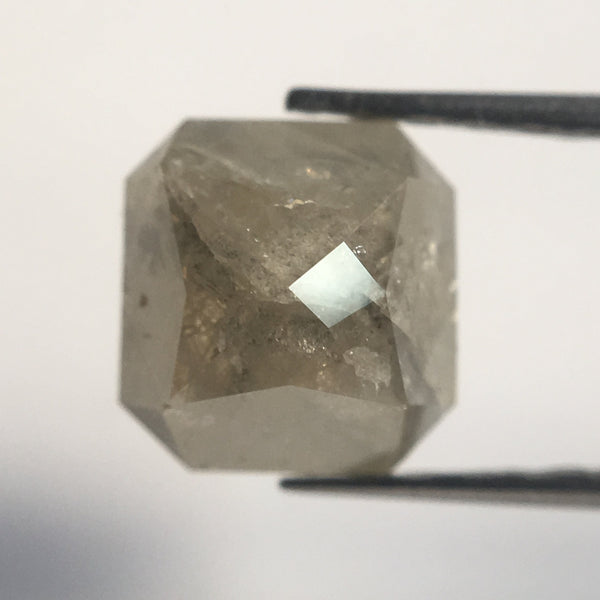 Genuine 1.33 Ct 6.60 mm X 6.30 mm Natural Gray Color Cushion Shape Loose Diamond Beautiful sparkling faceted perfect for Jewelry AJ03/35