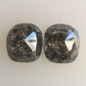 2.29 Ct Natural Oval Shape Dark Grey Rose Cut Loose Diamond 7.00 mm x 6.80 mm Natural Diamond perfect for earrings couple rings AJ04/21