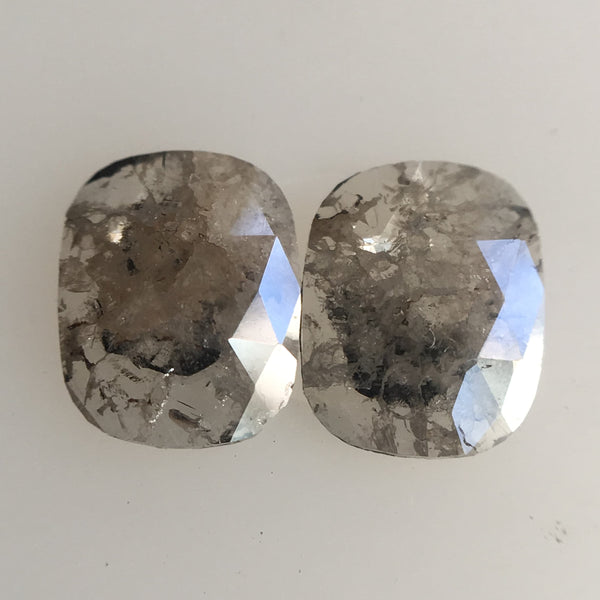 0.81 Ct Natural Oval Shape Dark Gray Color Rose cut loose Diamond 6.20 mm x 5.00 mm Natural Diamond perfect for Couple rings AJ04/26