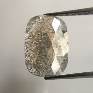 1.19 Ct Oval Shape Fancy Gray Natural loose Diamond, 10.90 mm x 7.50 mm Rusty Translucent Rose Cut Slice Diamond AJ04/35