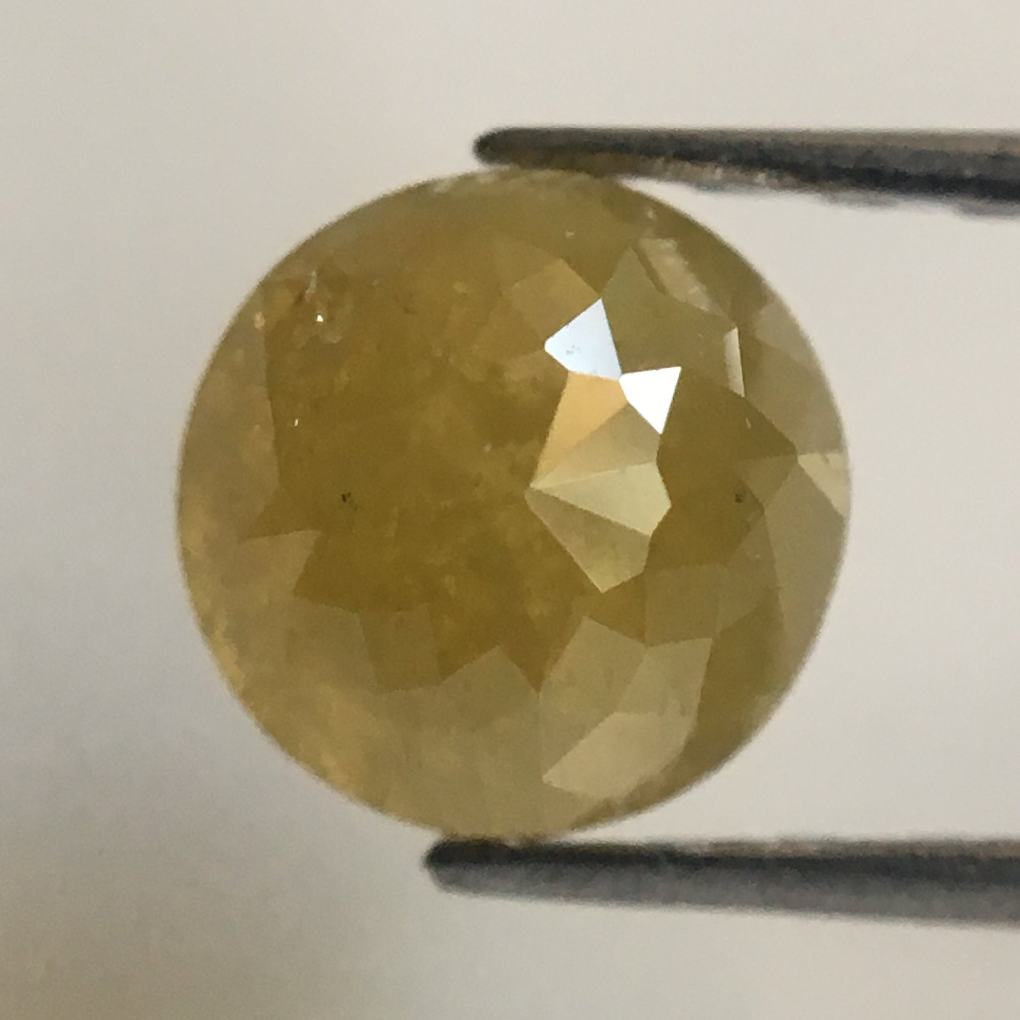 1.00 Ct Yellow Color Round Shape Rose cut Natural Loose Diamonds, 5.45 mm x 3.79 mm Round Shape Rose cut Natural Loose Diamond AJ05/02