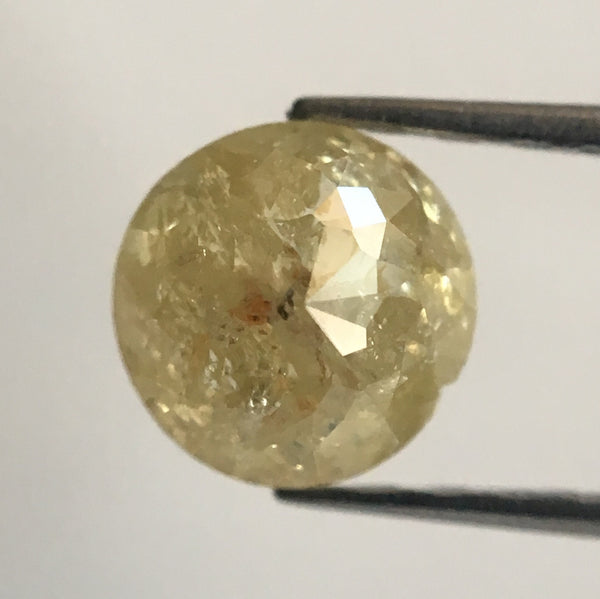 1.02 Ct Yellow Natural Round Shape Rose cut Loose Diamonds, 5.31 mm x 3.79 mm Rose cut Loose Diamond Natural diamond low price AJ05/03