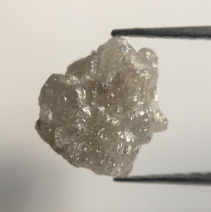 2.46 Ct Natural Grey Uncut Raw Rough Loose Diamond 9.10 mm x 5.20 mm, Uncut Rough Diamond Crystal Earth Mined Origin South Africa SJ24/107
