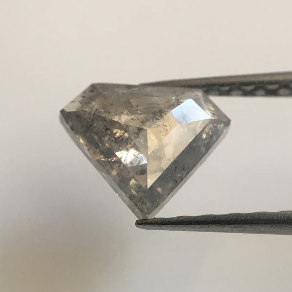 0.97 Ct Fancy Grey color Diamond Shape Natural Loose Diamond, 6.50 mm x 7.89 mm x 2.50 mm Fancy Shape Natural Loose Diamond for ring SJ38/67